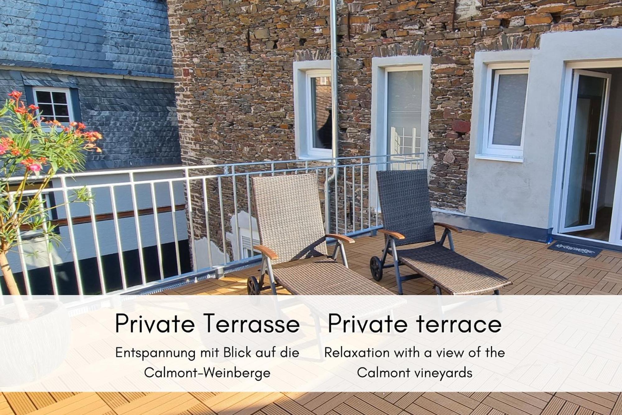 Apartmán Winzerhaus Am Calmont - Terrasse Der Ruhe Bremm Exteriér fotografie